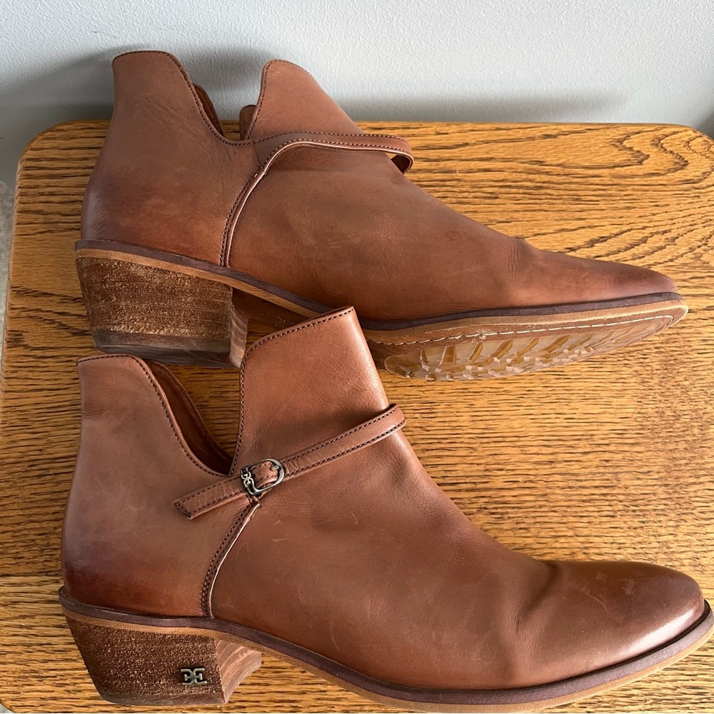 Sam Edelman Palmer Leather Booties Sz9 - Picture 4 of 9